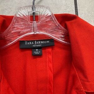 Tara Jarmon Bright Red/Orange Tailored Jacket